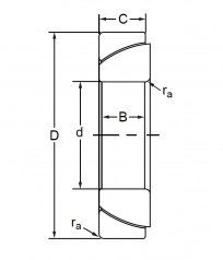 Подшипник Серия GAC Подшипник GAC 80 F по выгодным ценам Новотроицк