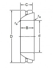 Подшипник Серия GAC Подшипник GAC 30 S по выгодным ценам Новотроицк